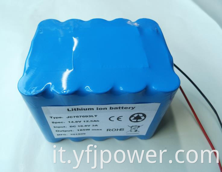 14.8V 12.5Ah Li ion battery